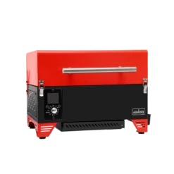 AS350 PORTABLE WOOD PELLET GRILL – BURGUNDY RED -BEAUVIEWBBQ Sales AS350 Red A FX 01563.1671593082