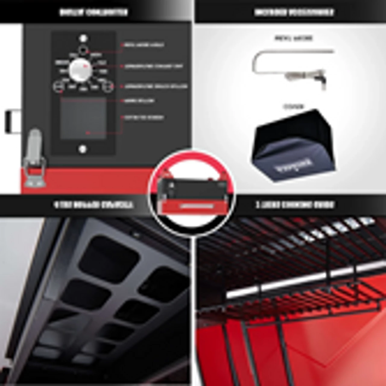 AS300 PORTABLE WOOD PELLET GRILL - APPLE RED 6 AS300 PORTABLE WOOD PELLET GRILL - APPLE RED - Image 4