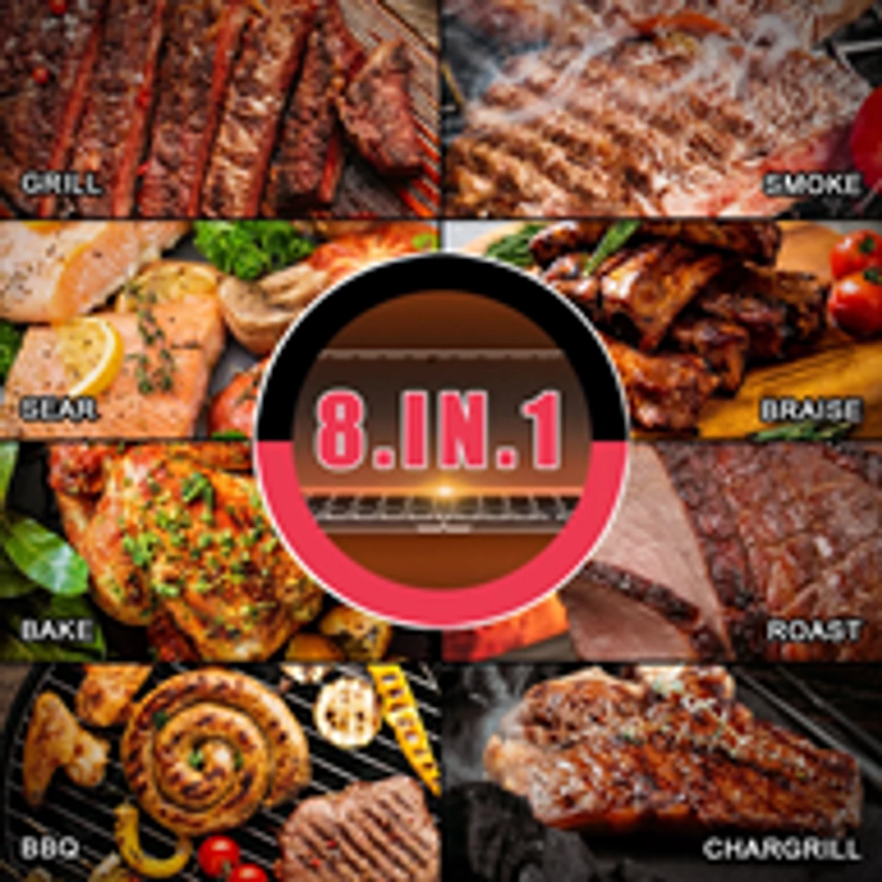 AS300 PORTABLE WOOD PELLET GRILL - APPLE RED 4 AS300 PORTABLE WOOD PELLET GRILL - APPLE RED - Image 2