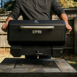 MASTERBUILT PORTABLE CHARCOAL SMOKER WITH SCISSOR CART -BEAUVIEWBBQ Sales MB20040822 09 Portable Etail 21785.1705985442